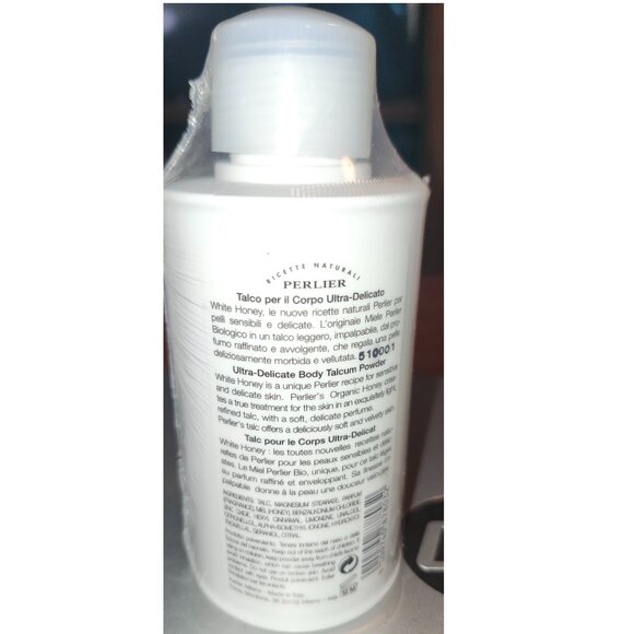2X Perlier White Honey Body Talcum Powder Ultra-Delicate from Italy 3.5 oz - Picture 2 of 2